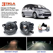 Citroen C4 Picasso 2007-2010 Beyaz Led Xenon Sis Farı Seti thumbnail 1