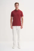 CAZ 4615 POLO YK.LCY SÜP. T-SHIRT BORDO thumbnail 4