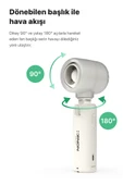 Xenon Smart Taşınabilir Şarjlı 5 Kademeli El Fanı 7 Saat Kullanım 14000 RPM Sessiz Mini Vantilatör Beyaz X6101 - 5