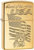 Zippo Land Of The Free USA - Özgürlükler Ülkesi Dizayn Çakmak thumbnail 1