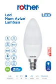 RTL02101-10 Rother LEDMum Avize Ampul6W E14 470Lümen 6000K Beyaz Işık Enerji Tasarruflu Ampul 10Adet thumbnail 2