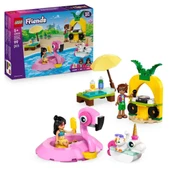 LEGO Friends Tek Boynuzlu At ve Flamingo Havuz Partisi 42658 - 5 Yaş ve Üzeri Çocuklar için Yaratıcı Oyuncak Yapım Seti (99 Parça) - 1