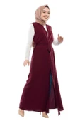 Moda Çizgi Yakalı Yelek - 2