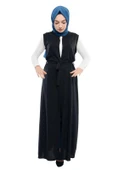 Moda Çizgi Yakalı Yelek - 2