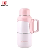 Tantitoni Pembe Askılı Ve Tutacaklı Paslanmaz Çelik Termos 800ml thumbnail 1