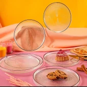 Fecra Loren 6 Parça Servis Seti 21 cm Siyah Fileli - 4