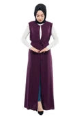 Moda Çizgi Yakalı Yelek - 1