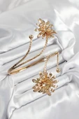 Pirinç Papatya Model Gold Renk Kadın Pazu Bileklik - BB7423-ST thumbnail 1