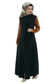 Moda Çizgi Yakalı Yelek - 2