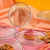 Fecra Loren 6 Parça Servis Seti 21 cm Siyah Fileli - 3