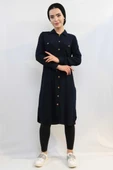 Moda Çizgi Tunik Gömlek Lacivert thumbnail 2