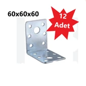 Mobilya, Dolap Yatak Duvara Sabitleme Köşebent Bağlantı Aparatı L Demiri Gönye 6X6X6 Cm (12 ADET) thumbnail 2