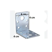 Mobilya, Dolap Yatak Duvara Sabitleme Köşebent Bağlantı Aparatı L Demiri Gönye 4X4X4 Cm (12 ADET) thumbnail 3