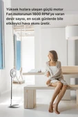 Xenon Smart Taşınabilir Şarjlı Vantilatör 24 Saat Kullanım 3 Kademeli 180 Sessiz Ayaklı Katlanabilir Fan X6103 - 7