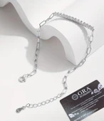 0.30 Karat Moissanite Taşlı Suyolu Kadın Gümüş Bileklik thumbnail 3