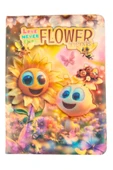 Puffy Cute kokulu  Not Defteri 13 x 18 cm 96 Ypr. çizgili çiçekler thumbnail 1