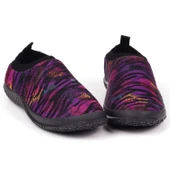 Kadın Mor Kaydırmaz Tabanlı Ergonomik Tasarımlı Dayanıklı Plaj, Havuz, Deniz Ayakkabısı thumbnail 4