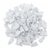 CAT5,CAT6 için Rj45 cover koruyucu kılıf  plastik pcv kılıf 100 ad. thumbnail 5