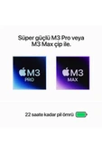 APPLE Macbook Pro M3 Pro 18c Gpu 18gb 512gb Ssd 16 Inç Uzay Siyah Mrw13tu/a KUTUSU AÇIK SIFIR thumbnail 4