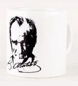 Atatürk Baskılı Beyaz Kupa thumbnail 2