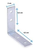 Mobilya, Dolap Yatak Duvara Sabitleme Bağlantı Aparatı L Demiri Gönye 2cmX6,5 cmX6,5cm(20 ADET) thumbnail 2