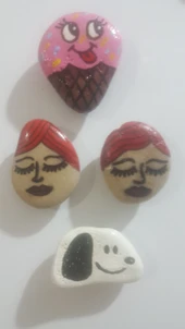 Magnet Çeşitli Yüzler Mıknatıslı 10 Adet thumbnail 4