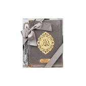 Tesbih + Yasin Hediye Seti (Çanta Boy, ŞemsLafzatullah, Gri) thumbnail 1