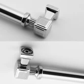 Krom Renk Talas Metal 160 mm 16 cm Düz Kulp Mobilya Mutfak Çekmece Dolap Kulpu Kulbu Kulpları thumbnail 4