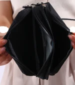 Relaxion Lacivert İki Gözlü Krinkıl Kumaş Kalem Çantası Kalemlik 124 thumbnail 2