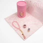 Seccade + Tesbih + Esans + Zikirmatik Hediye Seti (3D Desen, Pembe) - 2