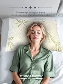 2 Adet bambu kumaşlı yastık ,fermuarlı yıkanabilir kılıflı Antialerjik 1.kalite boncuk silikonlu 50x70 cm 1000 gr - 4