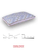2 Adet moda klimalı yastık ,pamuk viskon kumaşlı çift biyeli yıkanabilir kılıflı 50*70 cm 1250 gr - 6
