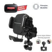KNMASTER TT-870 Titreşim ve Hırsızlık Önleyici Motosiklet Telefon Tutucu - 3