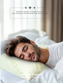 2 Adet bambu kumaşlı yastık ,fermuarlı yıkanabilir kılıflı Antialerjik 1.kalite boncuk silikonlu 50x70 cm 1000 gr - 5