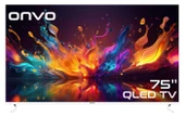 Onvo 75OVF9000UQ 75" 190 Ekran 4K Ultra HD Google Smart QLED TV - 1