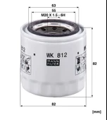 WK 812 - Yakıt Filtresi -  MANN FILTER thumbnail 2