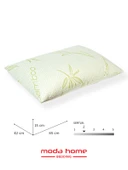 2 Adet bambu kumaşlı yastık ,fermuarlı yıkanabilir kılıflı Antialerjik 1.kalite boncuk silikonlu 50x70 cm 1000 gr - 6