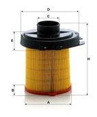 C 1468 - Hava filtresi -  MANN FILTER thumbnail 2