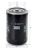 W 936/10 - Yağ filtresi -  MANN FILTER thumbnail 2