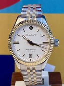 G136009 Gant Orjinal Seri Numaralı Beyaz Kadranlı Çelik Kadın Kol Saati - 1