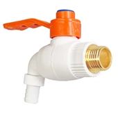 Plastik Musluk Metal Kollu 1/2 Küresel Bahçe Şadırvan Çeşme Musluğu -2 Adet thumbnail 5