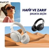 Havit H630BT PRO ANC Kulak Üstü Katlanabilir Bluetooth Kulaklık - 50 Saat Batarya Çift Cihaz Desteği thumbnail 5