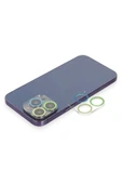 iPhone 13 Pro Max Renkli Kamera Lens Koruma Cam - Yeşil-Sarı - 1
