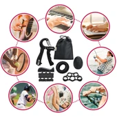 6 LI EL KOL BİLEK GÜÇLENDİRİCİ SET FİTNESS EL EGZERSİZİ KAVRAMA PARMAK TUTUCU BİLEK GÜÇLENDİRME thumbnail 1