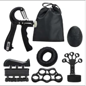 6 LI EL KOL BİLEK GÜÇLENDİRİCİ SET FİTNESS EL EGZERSİZİ KAVRAMA PARMAK TUTUCU BİLEK GÜÇLENDİRME thumbnail 2