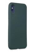 iPhone X Kılıf First Silikon - Koyu Yeşil - 2