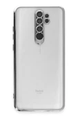 Xiaomi Redmi Note 8 Pro Kılıf Lensli Silikon - Gümüş - 2