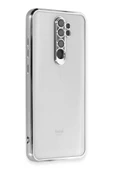 Xiaomi Redmi Note 8 Pro Kılıf Lensli Silikon - Gümüş - 1