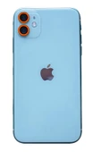 iPhone 11 Neon Fosforlu Kamera Lens - Turuncu - 1