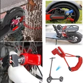 MOTORSİKLET SCOOTER BİSİKLET TEKERLEK ELEKTRİKLİ ARAÇ DİSK KİLİDİ GÜVENLİK KİLİTİ thumbnail 2
